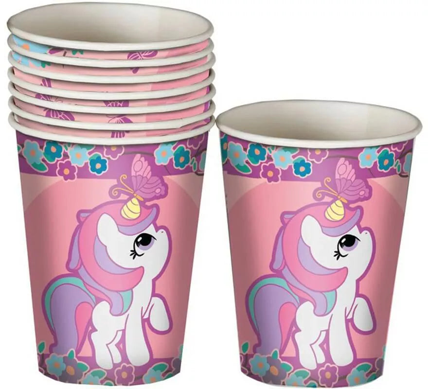 Translation missing: de.Pack de 8 Vasos Unicornio 10 cm