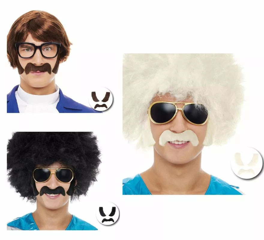 Translation missing: de.Pack de Bigote con Patillas en varios colores