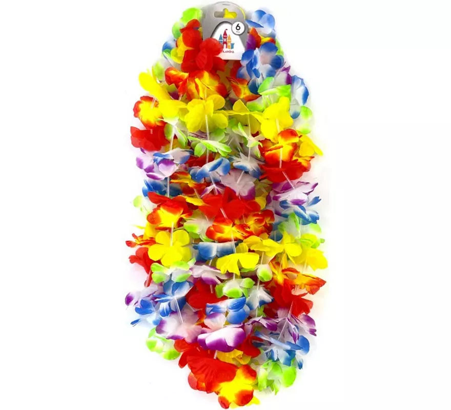 Translation missing: de.Pack de Collares Hawái Pequeños Colorín de 6 piezas