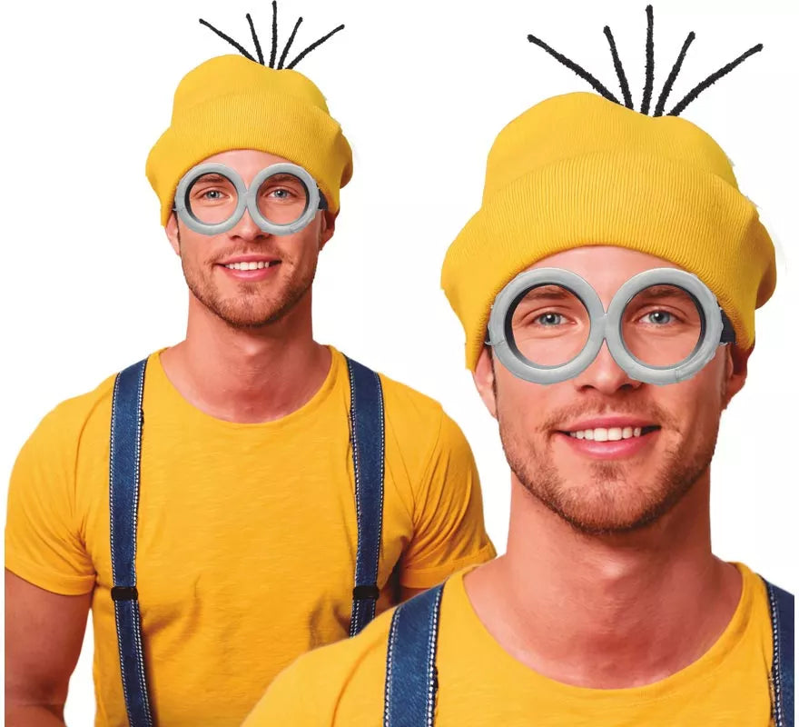 Pack de Gorro y Gafas de Ayudante de Villano para adultos