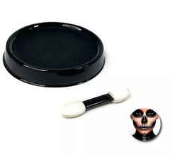 Schwarzes Make-up-Set auf Wasserbasis mit Pinsel