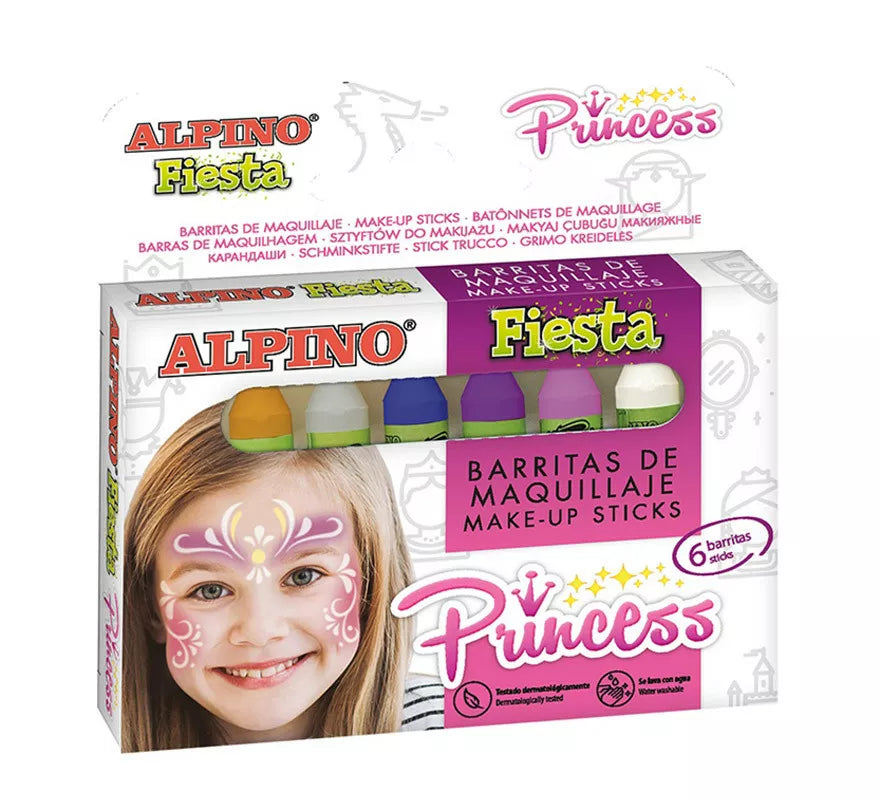 Translation missing: de.Pack de Maquillaje Princesa 6 colores de 5 grs