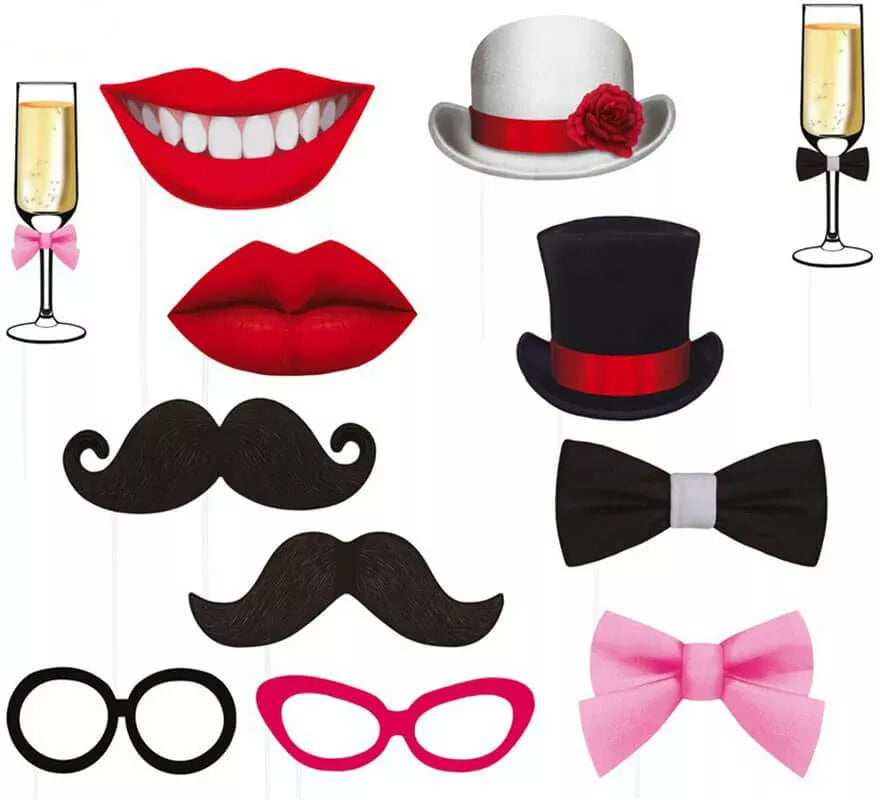 Translation missing: de.Pack de Photocall con 12 Piezas Gigantes Party
