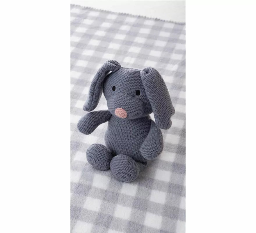 Translation missing: de.Pack Manta de 90x75 cm y Perro de Peluche gris de 26 cm