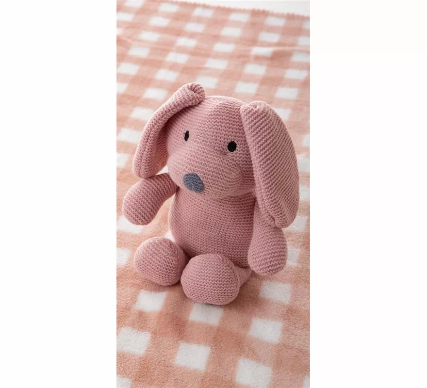 Translation missing: de.Pack Manta de 90x75 cm y Perro de Peluche rosa de 26 cm