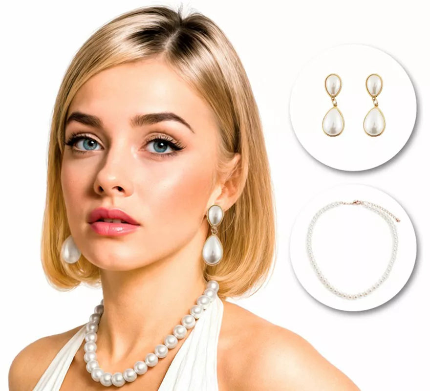 Translation missing: de.Pack Pendientes y Collar de Perlas de Diva