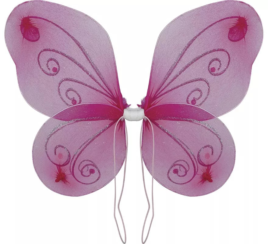 Translation missing: de.Pack Tutú, Alas y Lazo Mariposa rosa para niña
