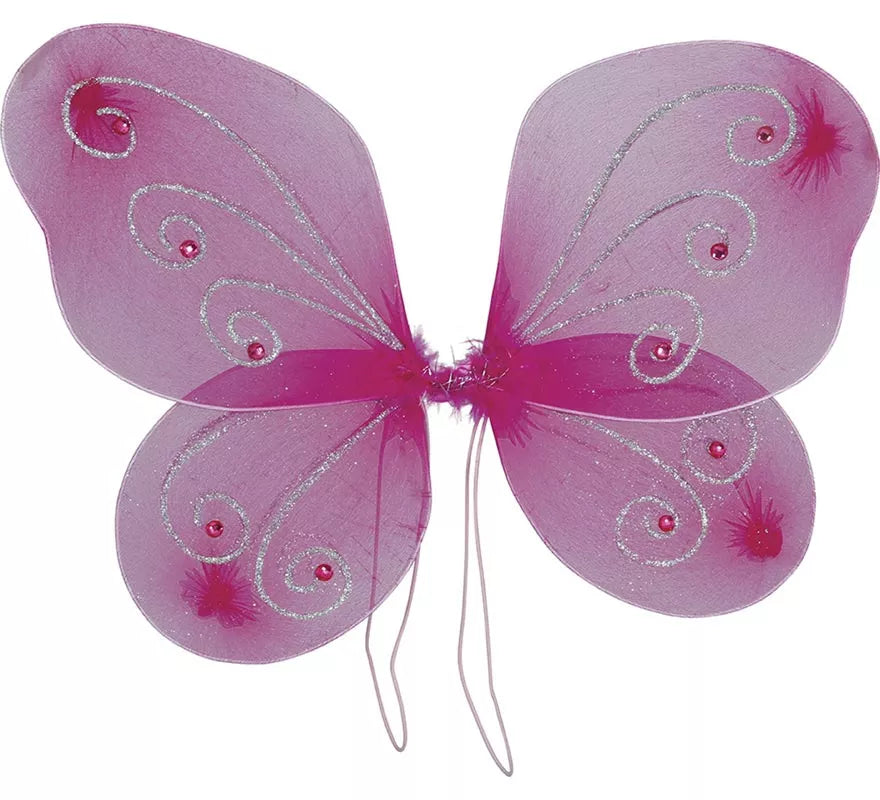 Translation missing: de.Pack Tutú, Alas y Lazo Mariposa rosa para niña