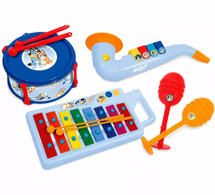 Translation missing: de.Pack Xilófono, Tambor, Saxofón y Maracas Bluey