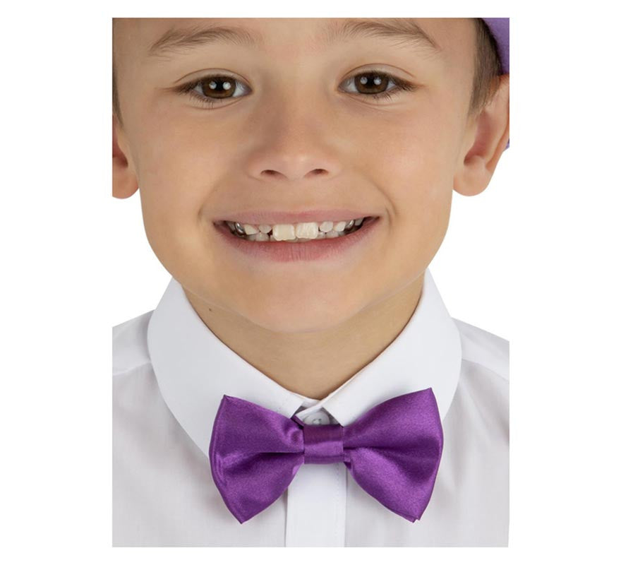 Translation missing: de.Pajarita morada adorable con cierre de velcro infantil