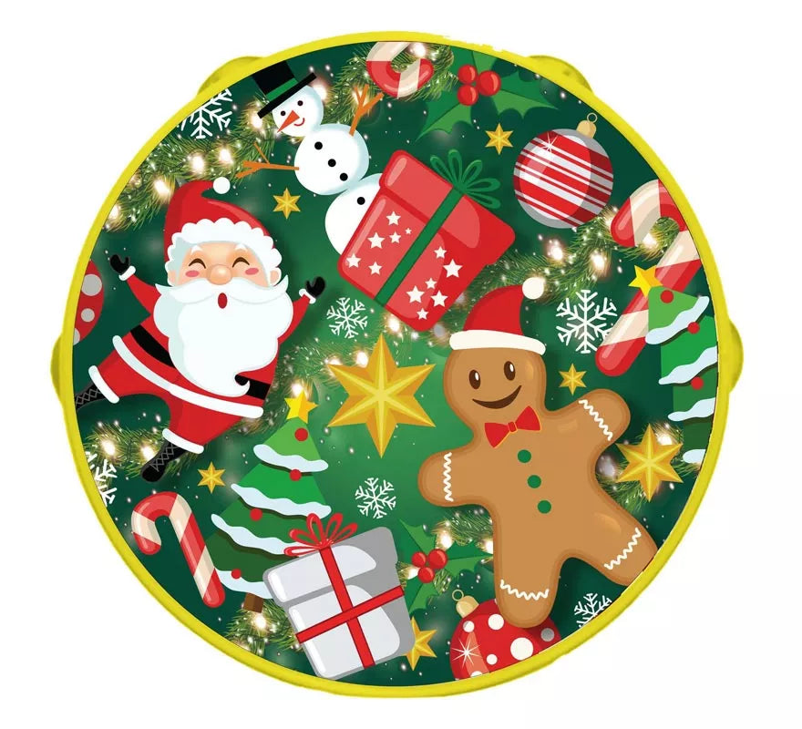 Pandereta de plástico de 13 cm decorada en varios modelos