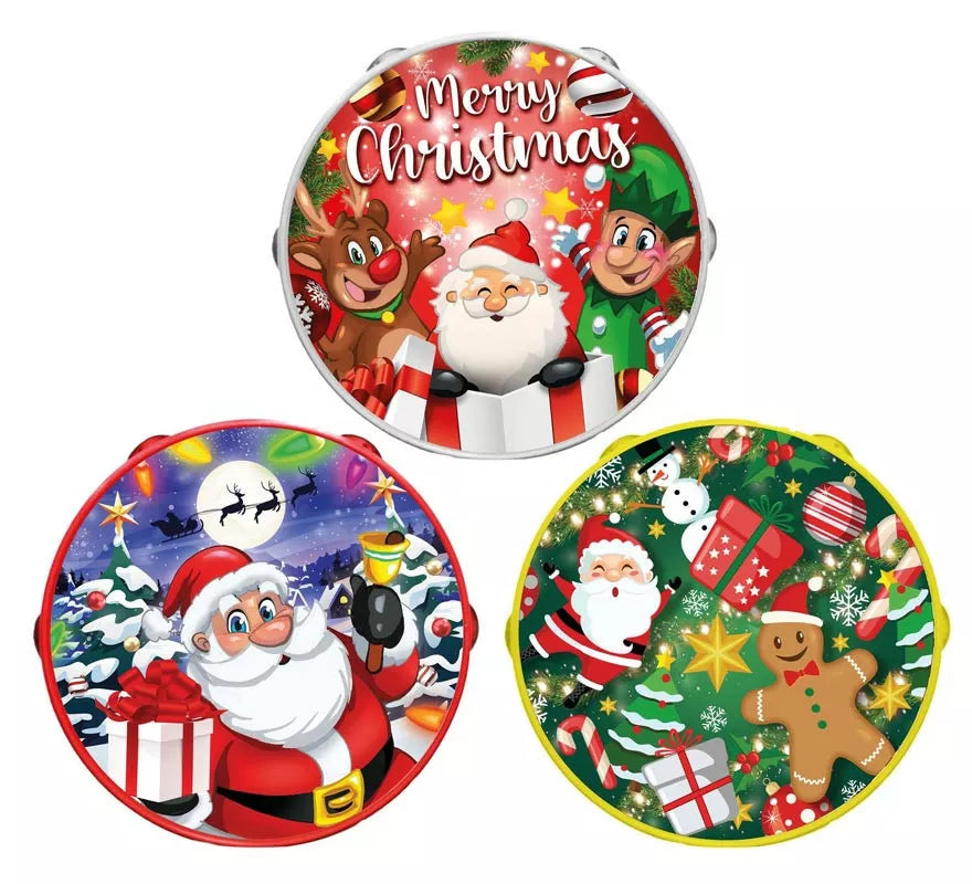 Translation missing: de.Pandereta de plástico de 13 cm decorada en varios modelos