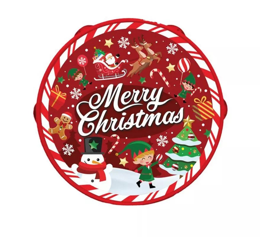 Translation missing: de.Pandereta Merry Christmas de pvc de 17 cm