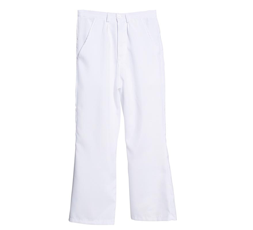 Translation missing: de.Pantalón Blanco de Disco para Hombre