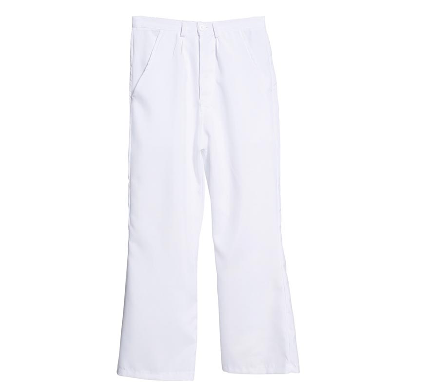Translation missing: de.Pantalón Blanco de Disco para Hombre