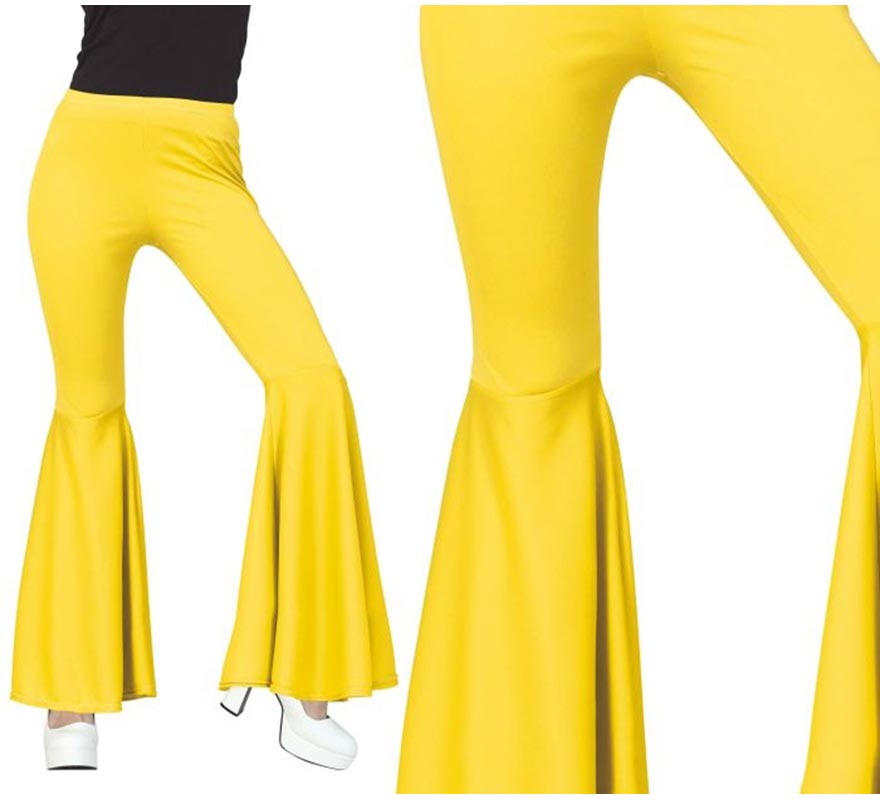 Pantalón Campana Elástico Talla M (Medium) en varios colores para mujer