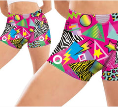 Elastische Shorts im 90er-Jahre-Stil für Damen