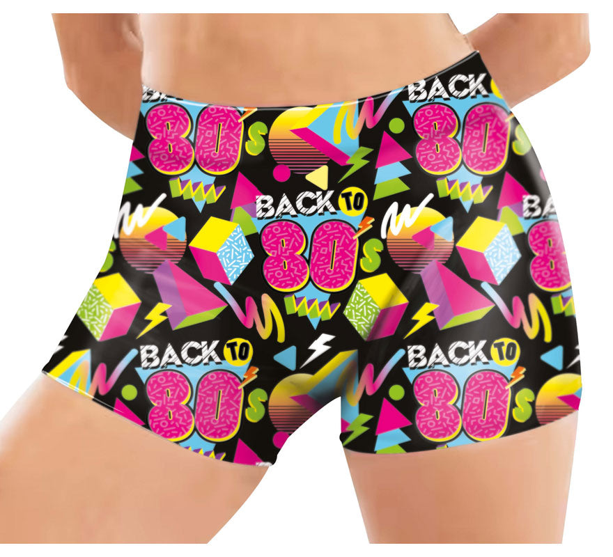 Translation missing: de.Pantalón Corto Elástico Back to 80s para mujer