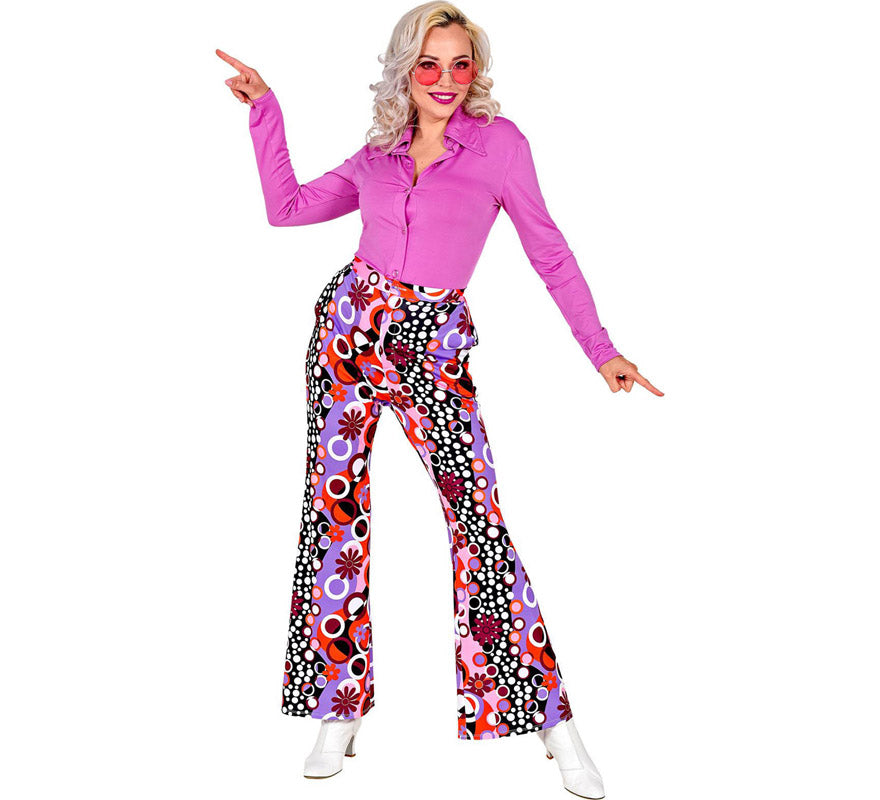 Pantalón de Groovy Style Disco Años 70 para mujer