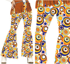 Damenhose mit Punkten im 70er-Jahre-Stil