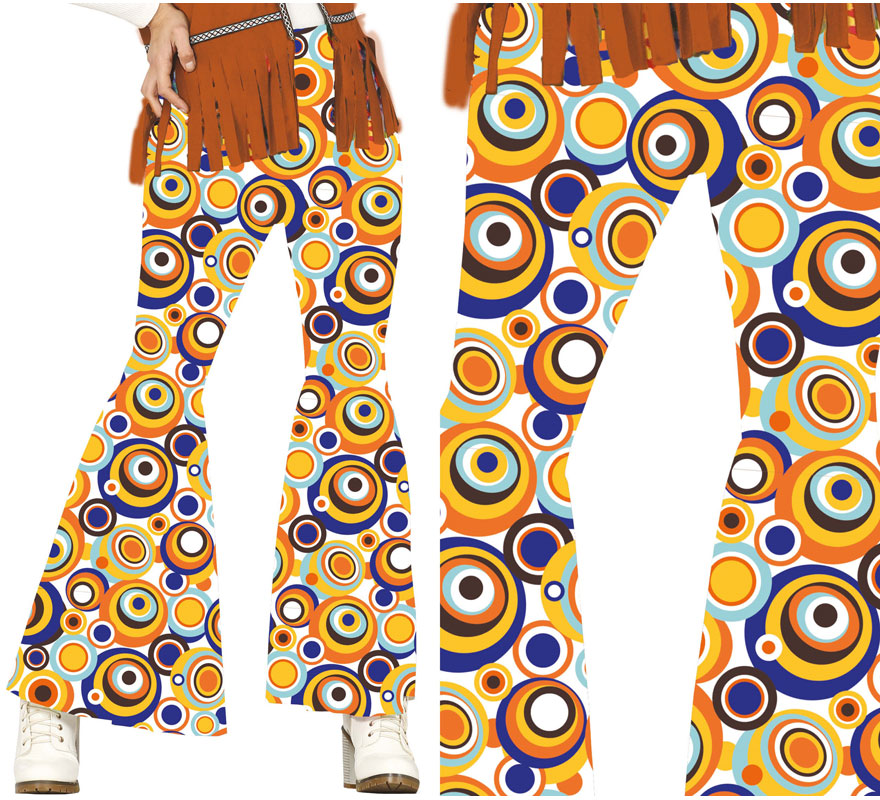 Translation missing: de.Pantalón de los años 70 Lunares para mujer