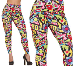 Bedruckte Hose der 90er für Damen