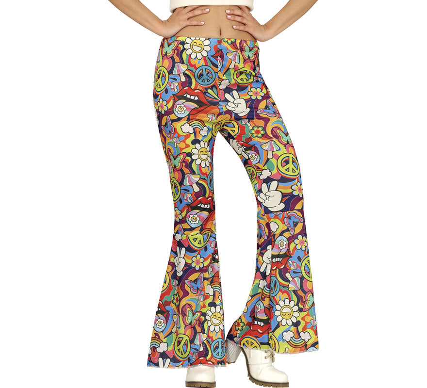 Pantalón Hippie Paz y Amor para mujer