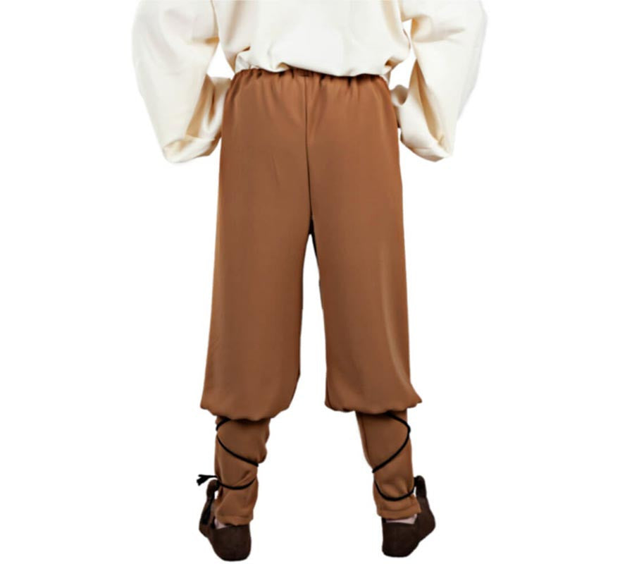 Translation missing: de.Pantalón Medieval de Tabernero marrón para hombre