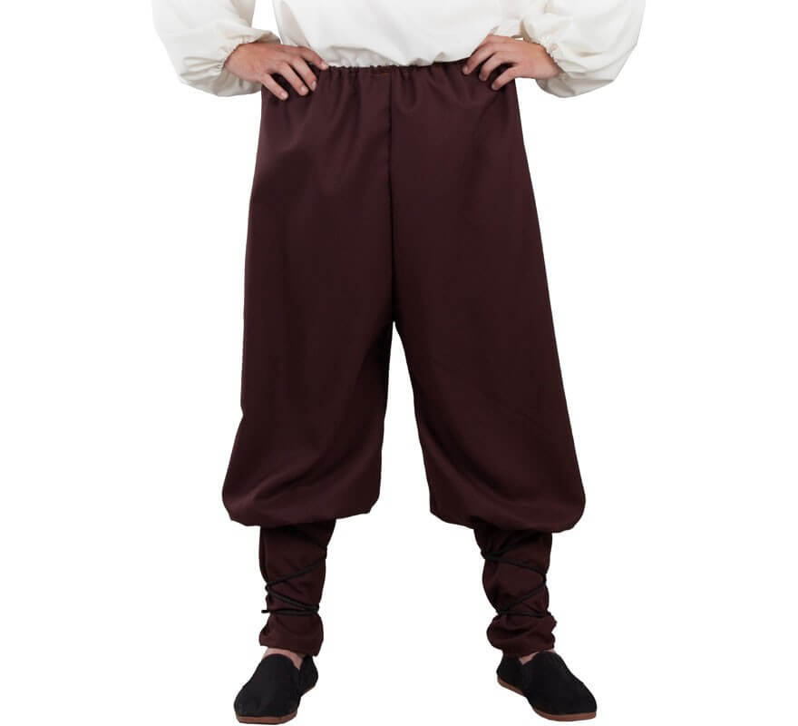 Translation missing: de.Pantalón Medieval Marrón para adultos