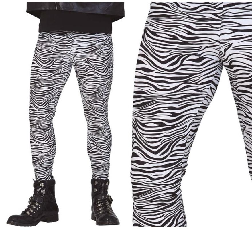 Translation missing: de.Pantalón Rock Estampado Cebra adulto