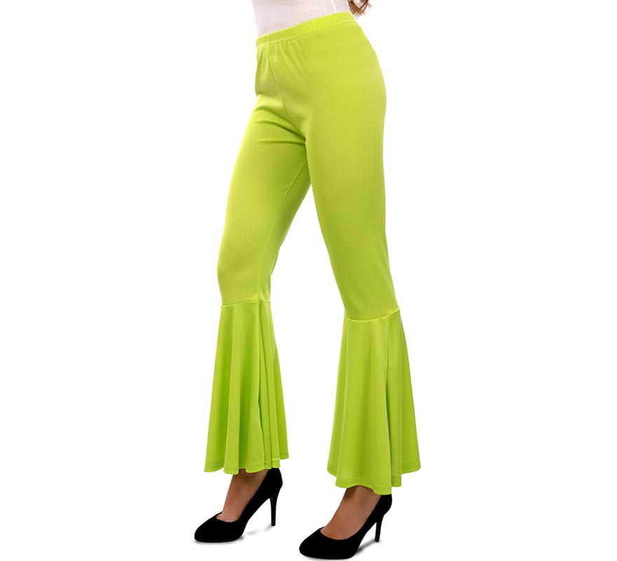 Pantalones Campana neón talla ML en varios colores para mujer