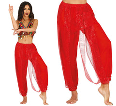 Rote Bauchtanzhose