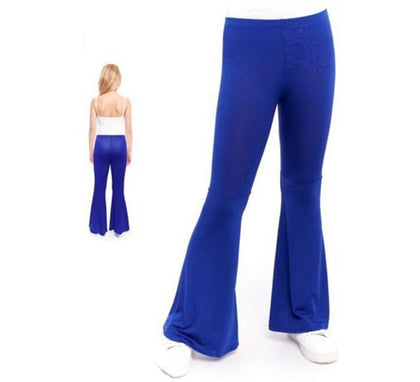Pantalones de Campana de Punto color Azul para niños