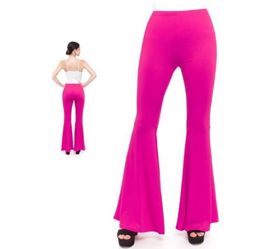 Translation missing: de.Pantalones de Campana de Punto color Fucsia para mujer