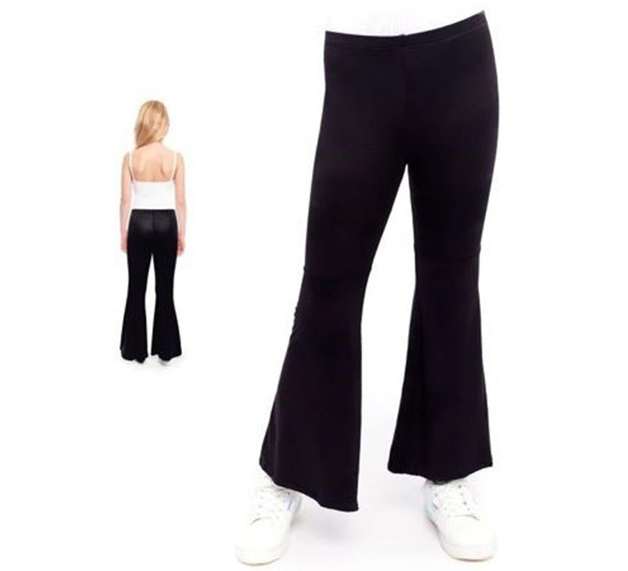 Translation missing: de.Pantalones de Campana de Punto color Negro para niños