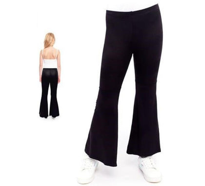 Pantalones de Campana de Punto color Negro para niños
