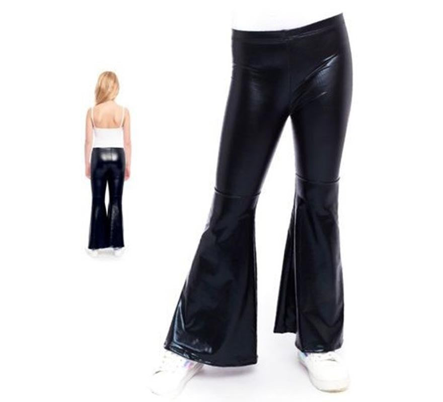 Translation missing: de.Pantalones de Campana Metalizado color Negro para niños