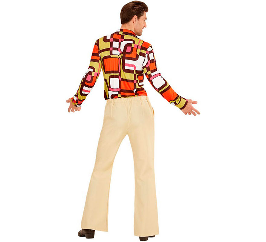 Translation missing: de.Pantalones Disco Años 70 beige para hombre