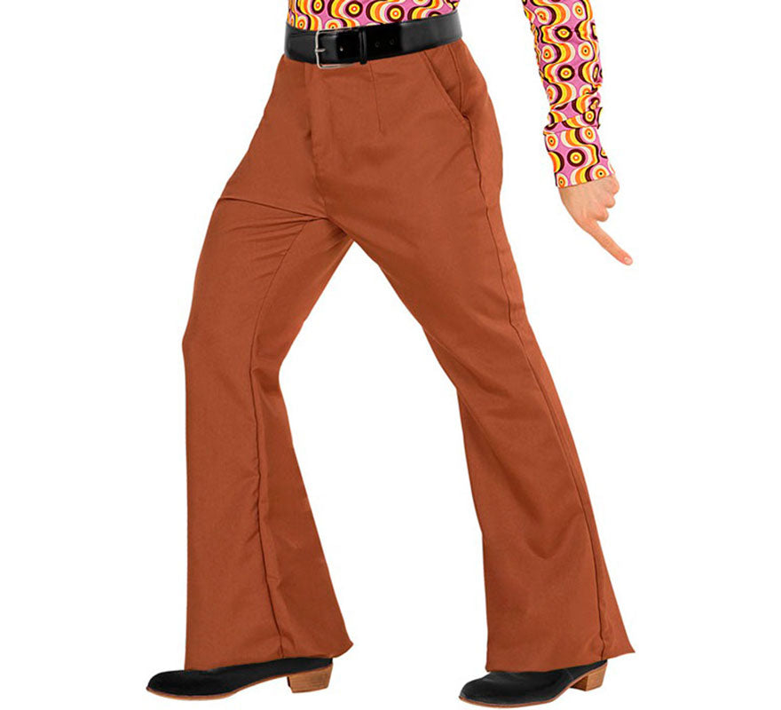 Translation missing: de.Pantalones Disco Años 70 marrón para hombre