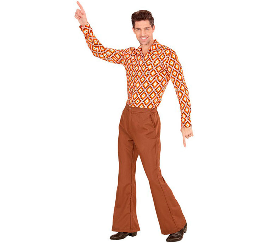 Translation missing: de.Pantalones Disco Años 70 marrón para hombre