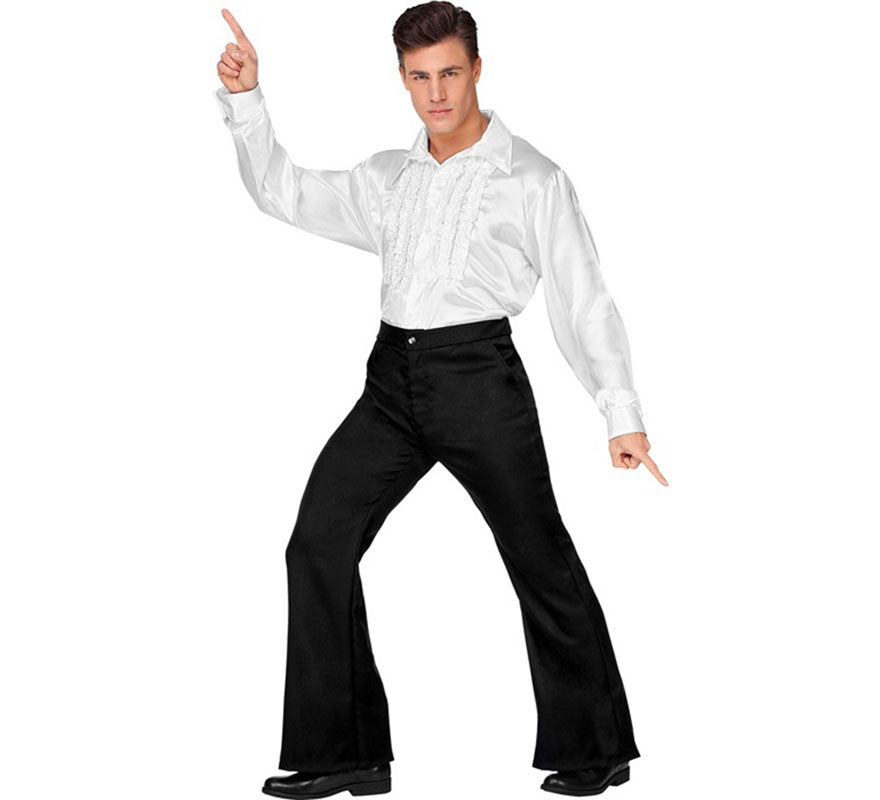 Translation missing: de.Pantalones Disco Años 70 negro para hombre