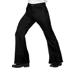 Schwarze 70er-Disco-Hose für Herren