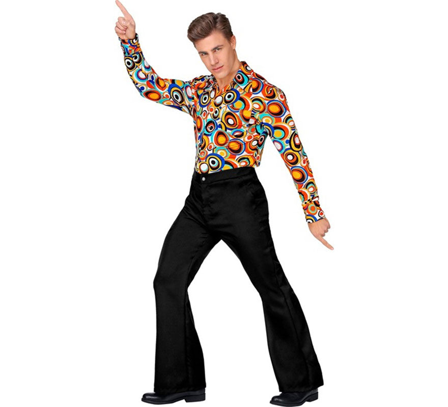 Translation missing: de.Pantalones Disco Años 70 negro para hombre