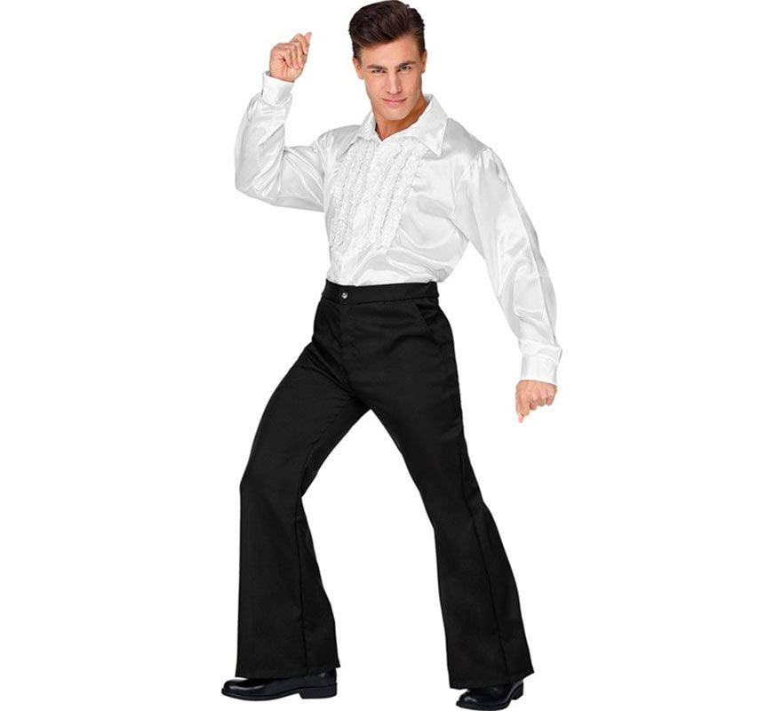 Translation missing: de.Pantalones Disco Años 70 negro para hombre