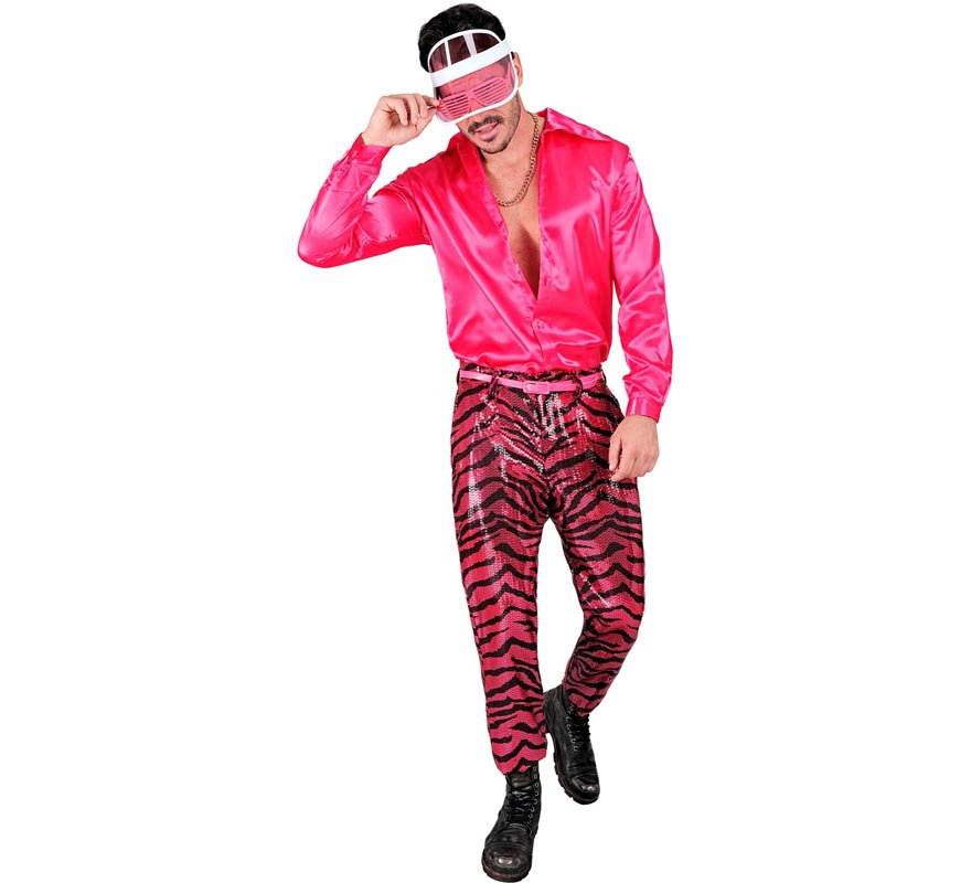 Translation missing: de.Pantalones Fiesta animal print fucsia para hombre