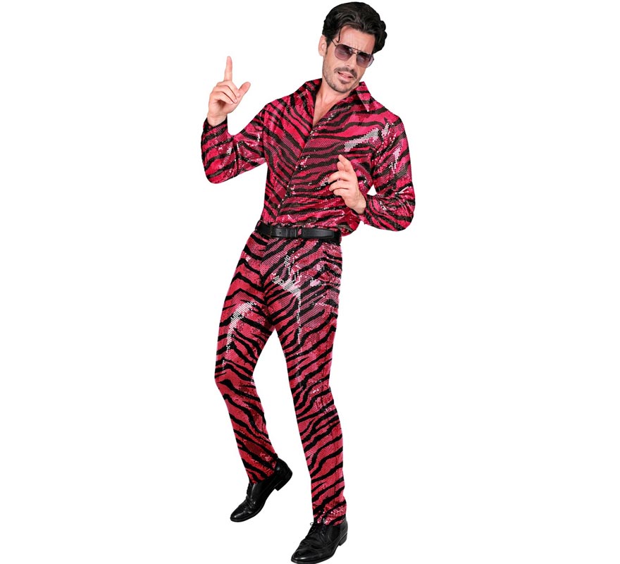 Translation missing: de.Pantalones Fiesta animal print fucsia para hombre