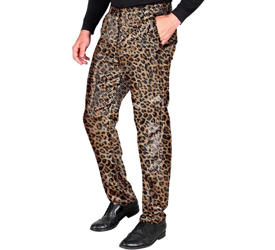 Translation missing: de.Pantalones Fiesta animal print leopardo para hombre