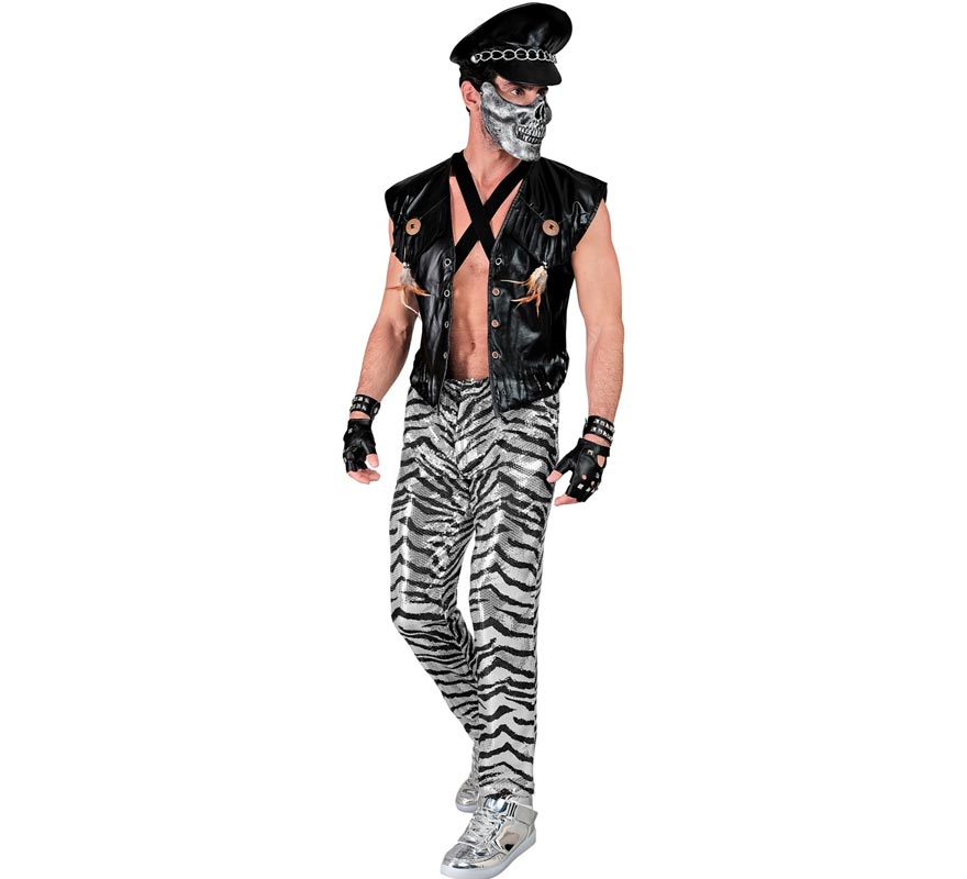 Translation missing: de.Pantalones Fiesta animal print plateado para hombre