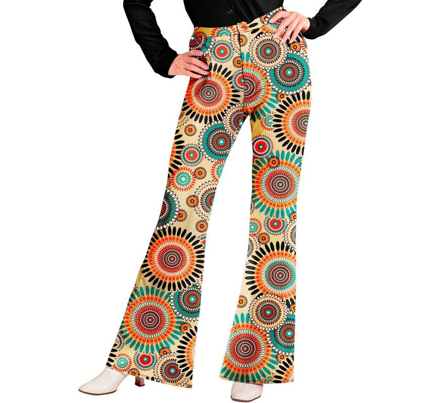 Translation missing: de.Pantalones Moda años 60 mandalas para mujer