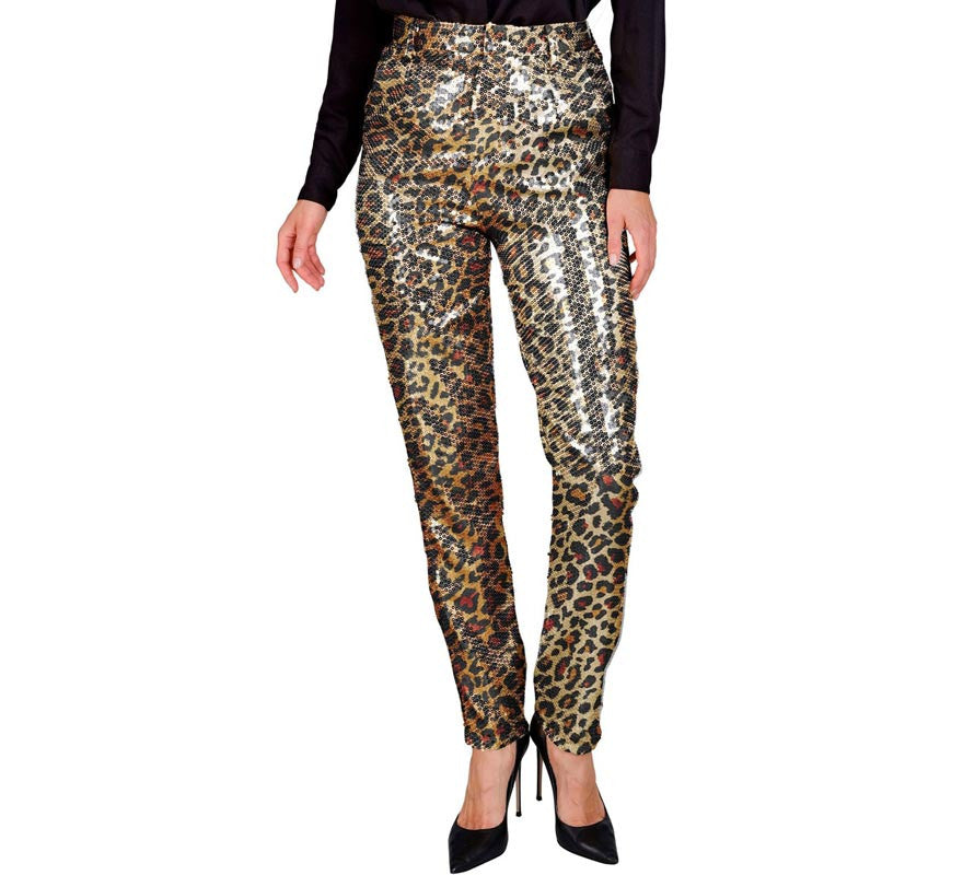 Translation missing: de.Pantalones Moda Fiesta Animal Print Leopardo para mujer